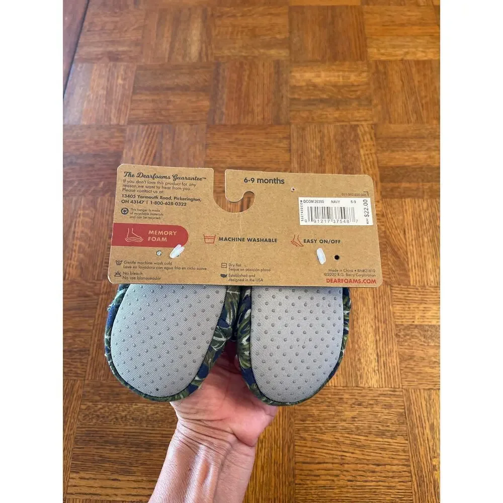 Dear foams BABY BEAR SLIPPERS 6-9 mo